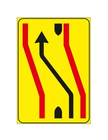 Plate in sheet metal class 1 90x135 fig. 412/a &quot;closed carriageway sign&quot;
