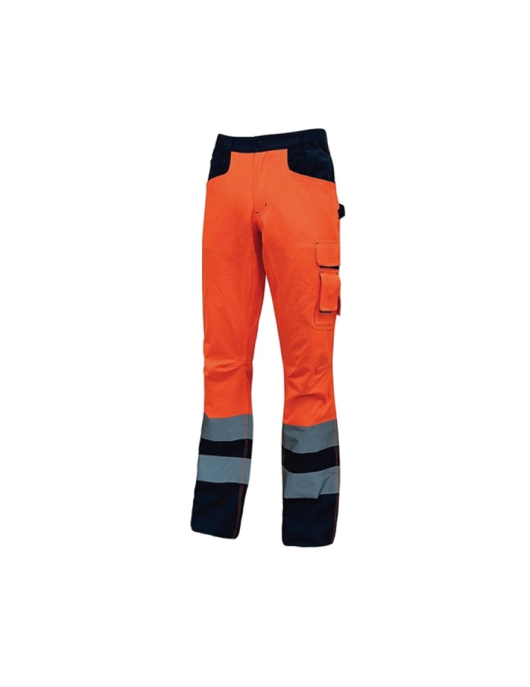 Pantalones de trabajo "radiantes" naranjas fluo