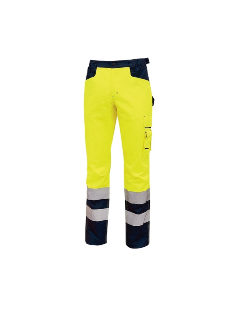 Pantalón de trabajo fluo con faro amarillo
