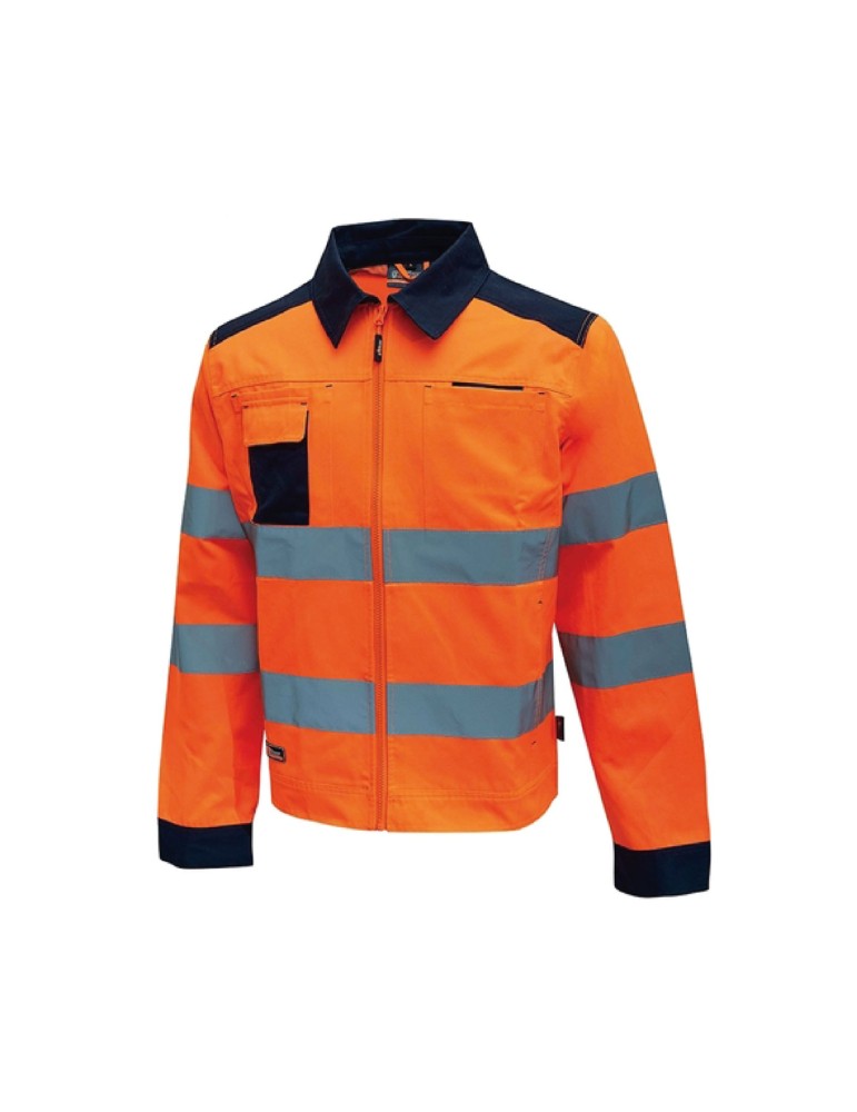 Work jacket " glare " orange fluo