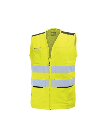 Gilet de travail « élégant » fluo jaune