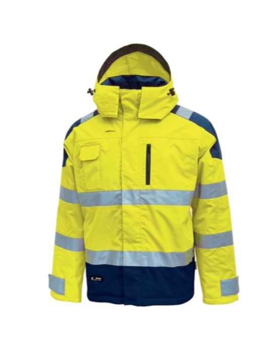 Arbeitsjacke "Verteidiger" gelber Fluo
