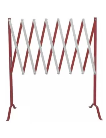 Delimitazione estensibile 50x300 bianco/rossa verniciata