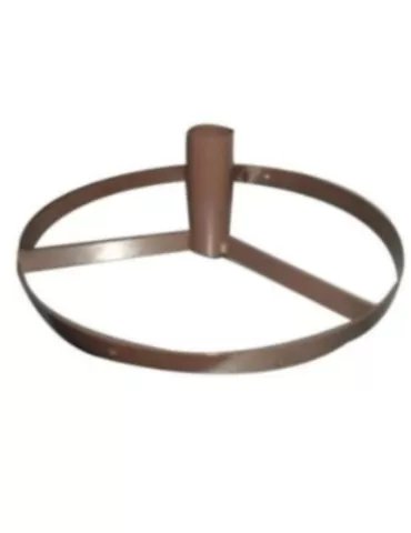 Base palo d. 60 mm mobile circolare con canotto a vite per innesto