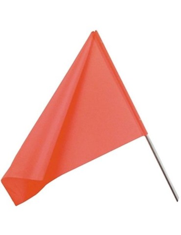 Fluorescent signal flag with aluminum handle