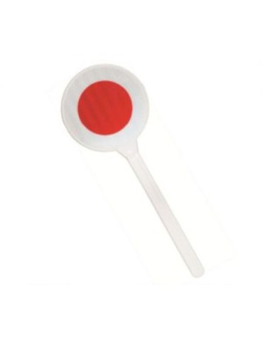 Signal paddle diameter 150 mm - red/red reflective