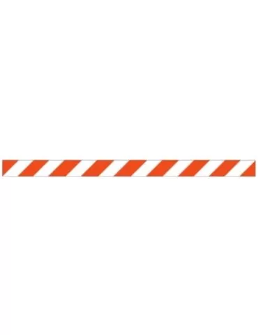 Panel 20x150 cm white/red class 1 (galvanized sheet) for barrier