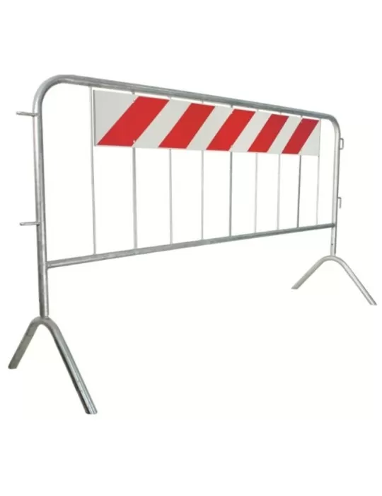Modular barrier 110x200 with reflective panel complete with normal legs Modular barrier 110x200 with reflective panel complete with normal legs