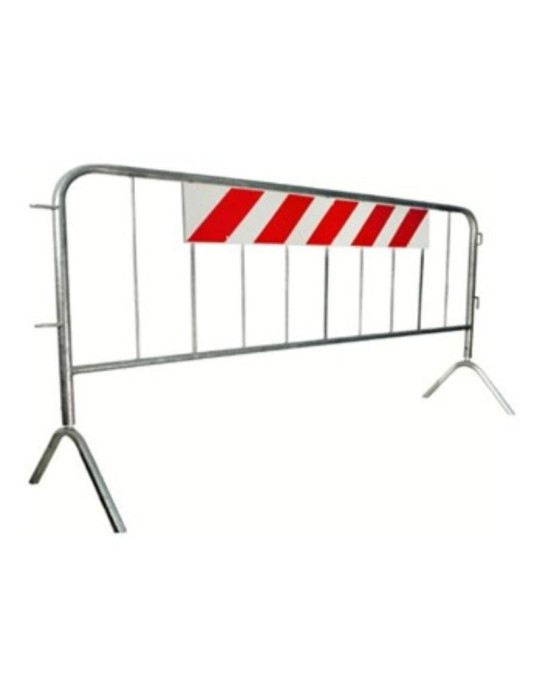 Modular barrier 110x250 with reflective panel - complete with normal legs Modular barrier 110x250 with reflective panel - complete with normal legs