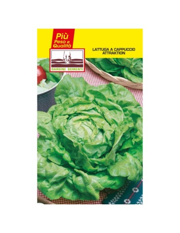 Cap lettuce seed sachet attraction