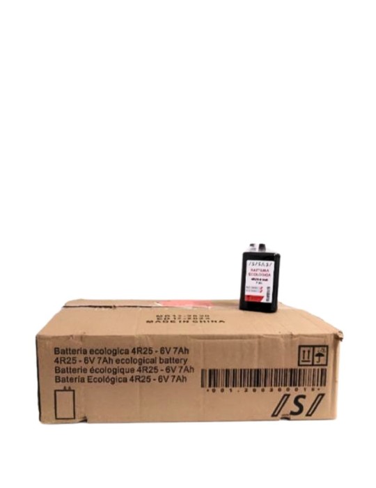 Batteria per lampade lampeggiatori 6V 7Ah CONF. 24 PZ