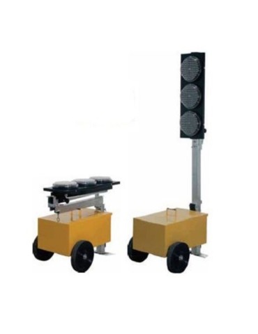 Mobile LED traffic light system with wireless technology