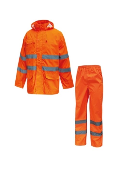 Conjunto de portada naranja fluo