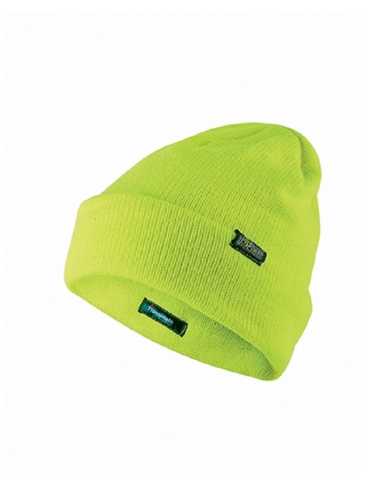 Casquette « un » fluo jaune