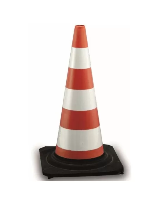 Rubber cone h 50 cm - 3 High Intensity Grade reflective bands Rubber cone h 50 cm - 3 High Intensity Grade reflective bands