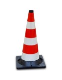 Cono in gomma h 54 cm - interamente rifrangente classe 2
