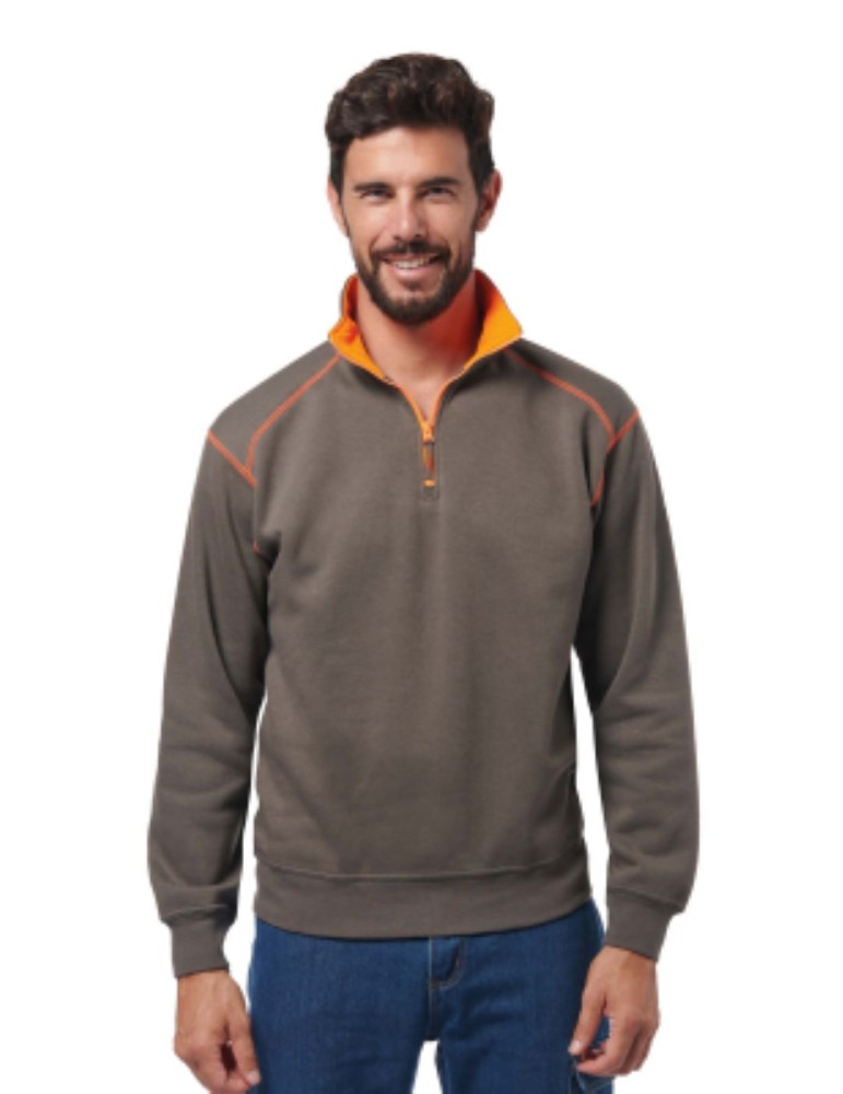 Sweatshirt with elbow reinforcement
