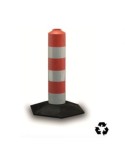Delineatore cilindrico in gomma h 30 cm 3 fasce rifrangenti High Intensity grade