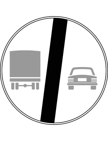 Disc diameter 60 sheet metal class 1 fig. 73 &quot; end of no overtaking for vehicles with a full load mass exceeding 3.5 ton &q