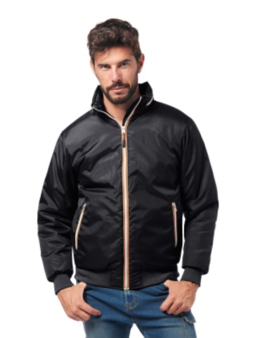 Jacket with inner padding