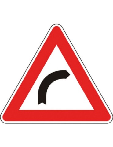 Triangolo lato 90 in ferro classe 1 fig. 4 &quot; curva a destra &quot;
