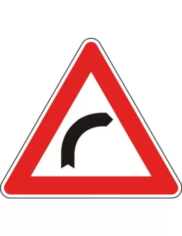 Triangolo lato 90 in ferro classe 1 fig. 4 &quot; curva a destra &quot;