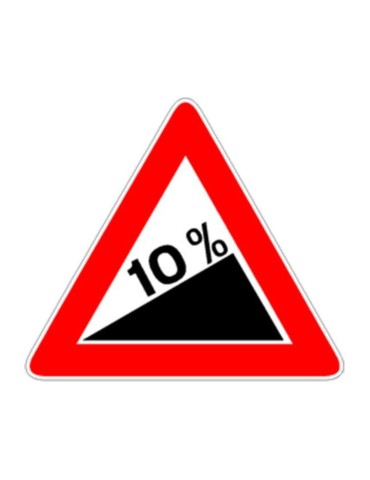 Triangolo lato 90 in ferro classe 1 fig. 16 " salita ripida "