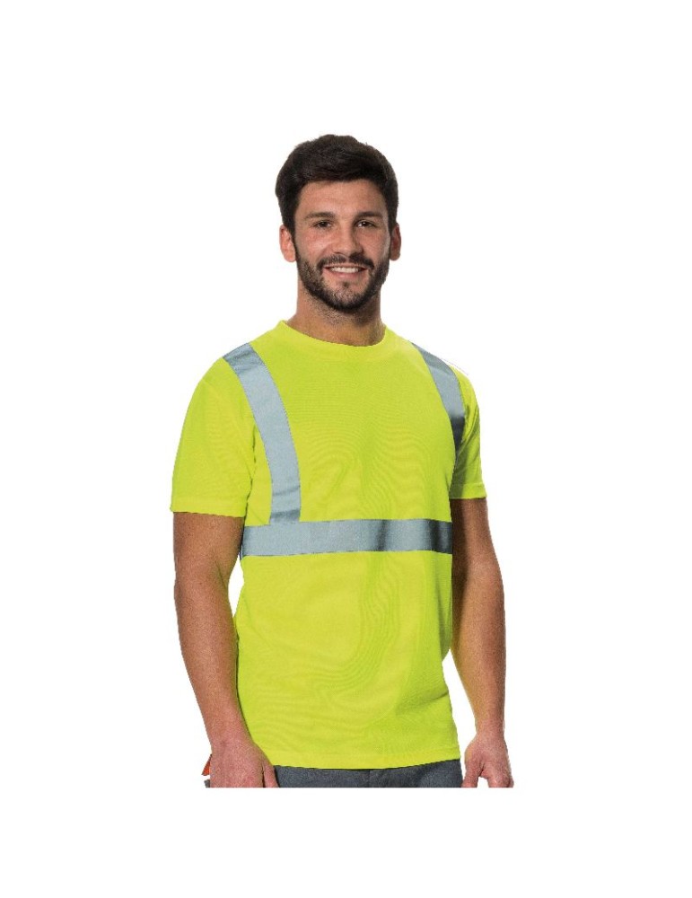 Cool-dry high visibility yellow T-shirt Cool-dry high visibility yellow T-shirt