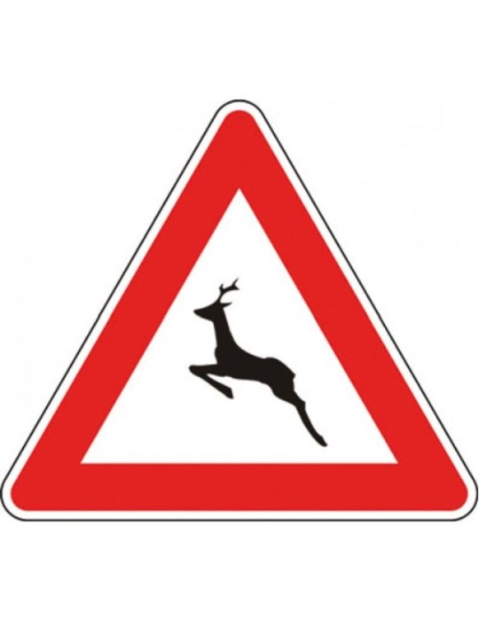 Triangolo lato 90 lamiera classe 1 fig. 25 " animali selvatici vaganti " Triangolo lato 90 lamiera classe 1 fig. 25 " animali selvatici vaganti "