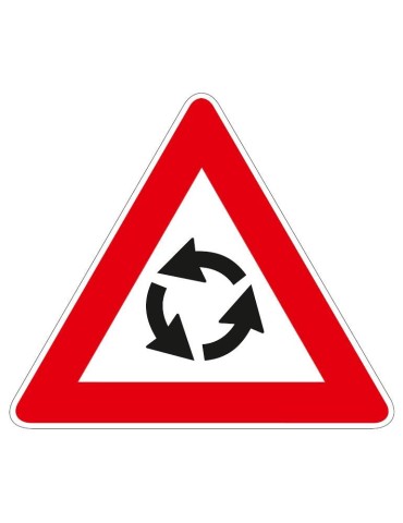 Triangolo lato 90 lamiera classe 1 fig. 27 &quot; Circolazione rotatoria &quot;