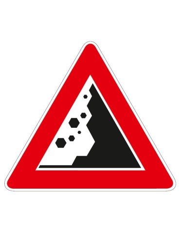 Triangolo lato 90 lamiera classe 1 fig. 30/b &quot; Caduta massi SX &quot;