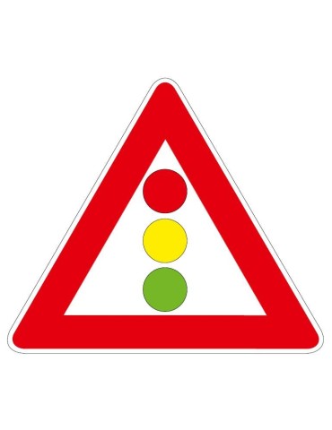 Triangolo lato 90 lamiera classe 1 fig. 31/a &quot; Semaforo &quot;