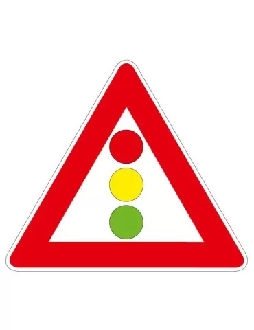 Triangolo lato 90 lamiera classe 1 fig. 31/a &quot; Semaforo &quot;