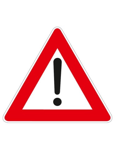 Côté triangle 90 tôle classe 1 fig. 35 « autres dangers »