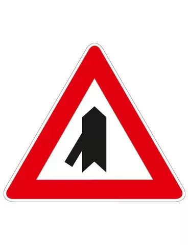 Triangolo lato 90 lamiera classe 1 fig. 43/e &quot; confluenza a sinistra &quot;
