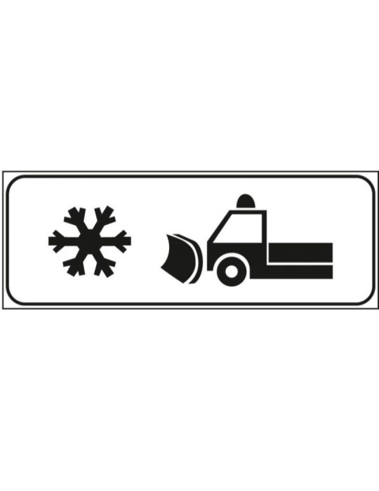 Supplementary panel in sheet metal class 1 dim. 53x18 mod. 6/d "Snowplough in action" Supplementary panel in sheet metal class 1 dim. 53x18 mod. 6/d "Snowplough in action"