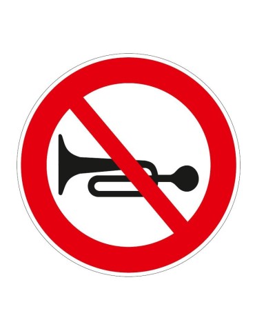 Disc diameter 60 cm class 1 fig. 51 &quot;prohibition of acoustic signals&quot;