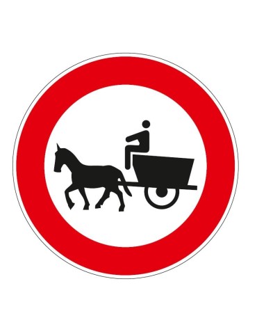 Disc with a diameter of 60 cm class 1 fig. 53 &quot;transit prohibited to animal-drawn vehicles&quot;