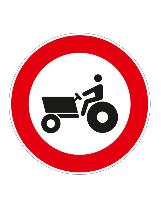 Disc with a diameter of 60 cm class 1 fig. 62 "transit prohibited for agricultural machinery" Disc with a diameter of 60 cm class 1 fig. 62 "transit prohibited for agricultural machinery"