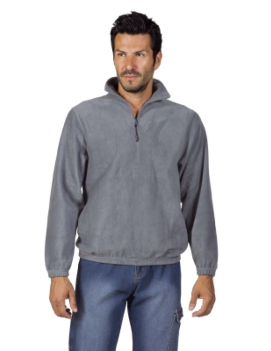 Pyle in poliestere con zip corta Pyle in poliestere con zip corta