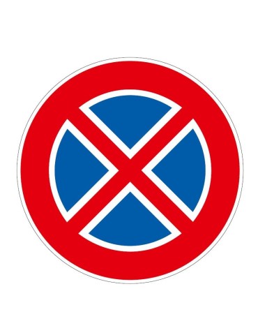 No Stop Disc Sign Diameter 60 cm Class 1 Fig. 75 sheet metal