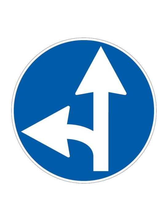 Disc with a diameter of 60 cm class 1 fig. 81/c " straight and left directions allowed "