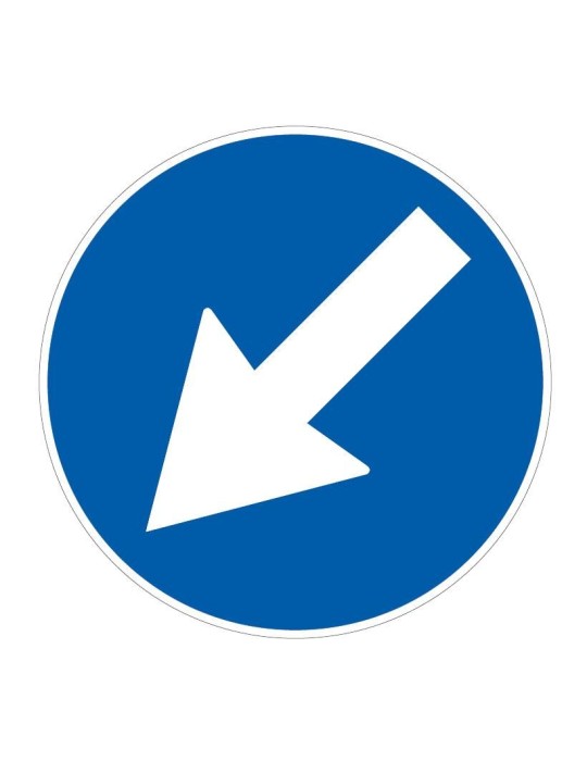 Disc diameter 40 cm class 1 fig. 82/a " compulsory passage to the left "