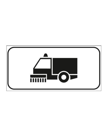 Supplementary sheet metal panel 33x17 mod. 6/Q1 &quot;Mechanical Road Cleaning&quot;