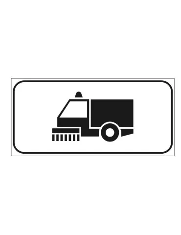Supplementary sheet metal panel 33x17 mod. 6/Q1 &quot;Mechanical Road Cleaning&quot;