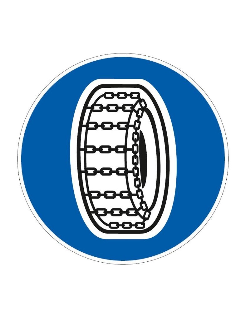 Diamètre du disque 60 cm classe 1 fig. 87 « chaînes à neige obligatoires »
