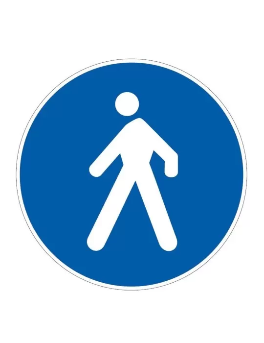 Disc with a diameter of 40 cm class 1 fig. 88 "pedestrian path" Disc with a diameter of 40 cm class 1 fig. 88 "pedestrian path"