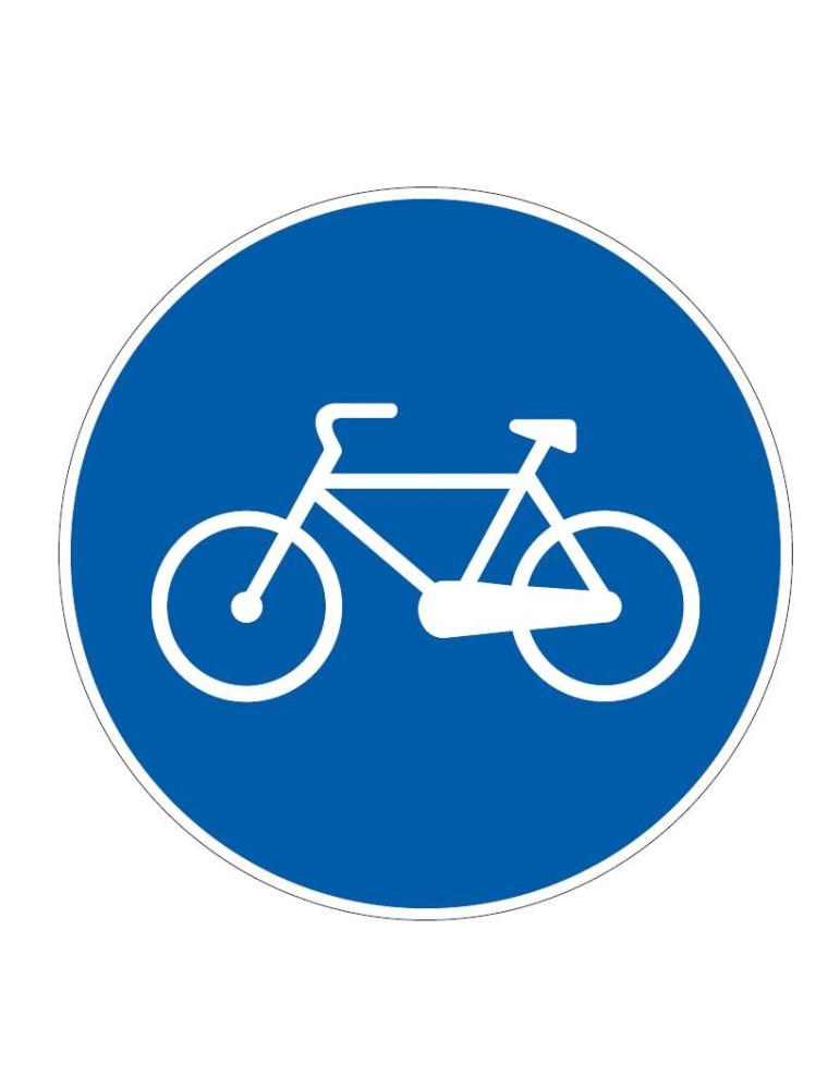 Disque de 60 cm de diamètre classe 1 fig. 90 « piste cyclable »