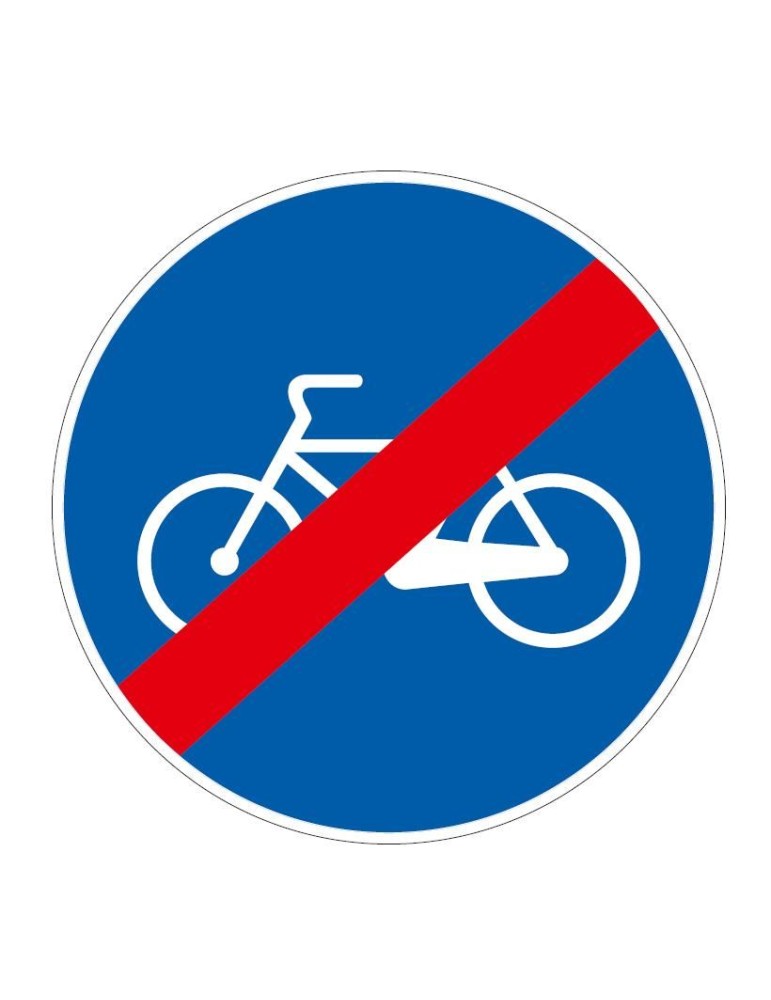 Disc diameter 40 cm class 1 fig. 91 " end of cycle path " Disc diameter 40 cm class 1 fig. 91 " end of cycle path "