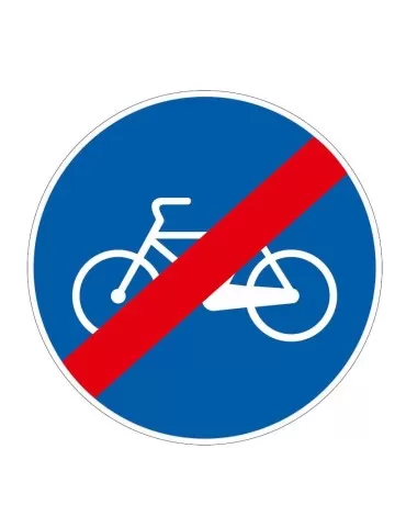Disc with a diameter of 60 cm class 1 fig. 91 &quot; end of cycle path &quot;